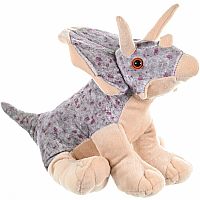 Cuddlekins Triceratops Stuffed Animal - 12 Inch 
