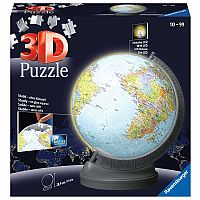 3D Globe With Light Puzzleball - Ravensburger