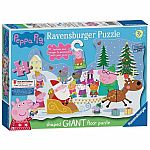 Peppa Pig Christmas Floor Puzzle - Ravensburger 