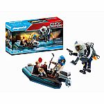 Ctiy Action: Police Jet Pack with Boat - Retired
