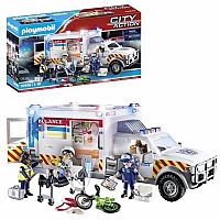 City Action: Rescue Vehicles: Ambulance With Lights And Sound  