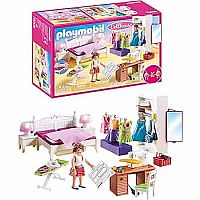 Dollhouse: Bedroom with Sewing Corner  