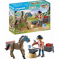 Horses of Waterfall: Farrier Ben and Achilles