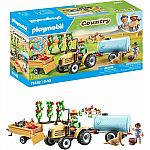 Country: Tractor with Trailer and Water Tank