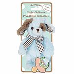 Lil' Waggles Blue Puppy Paci Holder - Bearington Baby Collection