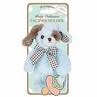 Lil' Waggles Blue Puppy Paci Holder - Bearington Baby Collection