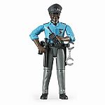 Police Man with Dark Skin and Accessories.