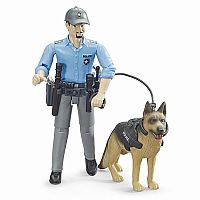 Bworld Police Officer with Dog. 