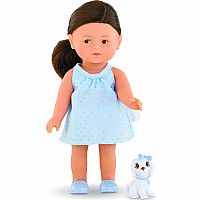 Corolle: Mini Corolline Romy with her Dog 8 inch