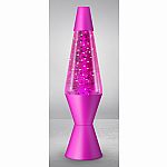 Pink Sparkles Lava Lamp, Pink Base - 14.5 inch