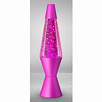 Pink Sparkles Lava Lamp, Pink Base - 14.5 inch