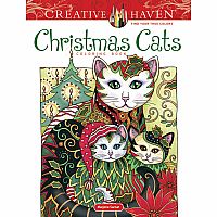 Creative Haven - Christmas Cats Coloring Book