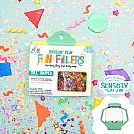 Sensory Play Jar Fun Fillers Glo Pals - Silly Shapes