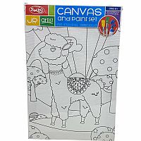 Jr Artist Canvas and Paint Set - Llama or Unicorn