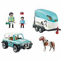 Country: Car with Pony Trailer 