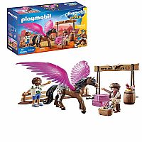 Playmobil: The Movie - Marla and Del with Flying Horse - Retired