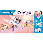 Princess Magic: Pegasus with Rainbow in the Clouds