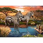 Zebras at Waterhole - Ravensburger