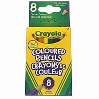 Short Classic Coloured Pencils - 8 Pack