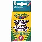 Short Tropical Coloured Pencils - 8 Pack - Retired.