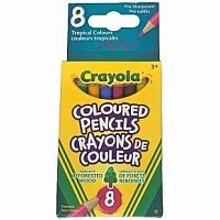 Short Tropical Coloured Pencils - 8 Pack - Retired.