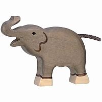 Elephant Baby - Raised Head Figure