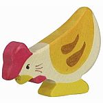 Yellow Hen - Pecking Figure