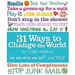 31 Ways To Change the World