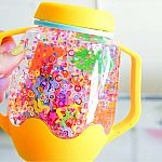 Sensory Play Jar Fun Fillers Glo Pals - Silly Shapes