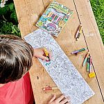 Mini Dinosaur Mural with Double Sided Color Pencils