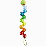 Rainbow Pearls Wooden Pacifier Chain