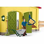Large Barn with Animals and Accessories - Yellow 