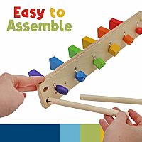 Falling Wood Domino Wall - Wall Mounted or Table Top.