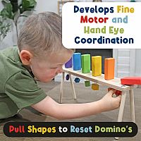 Falling Wood Domino Wall - Wall Mounted or Table Top.