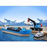 Freight Ship & Crane.