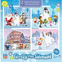 Frosty the Snowman Puzzle - 4 Pack.