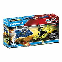 City Action: Police Jet with Drone