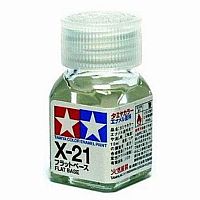 Flat Base - X-21 - Tamiya Color Enamel Paint 