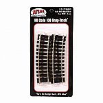 1/2 15 inch Radius Nickel Silver Snap-Track - HO Scale - Atlas Model Railroad