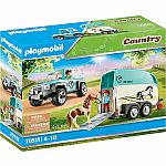 Country: Car with Pony Trailer 