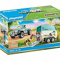 Country: Car with Pony Trailer 