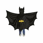 Black Bat Cape with hood - Size 5-6
