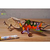 UGears Coloring Model - Biplane 
