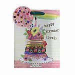 Happy Birthday Lovely Medium Gift Bag