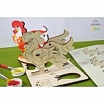 UGears Coloring Model - Cockerel