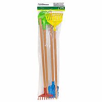 Long Handled Garden Tools - 4 Pieces