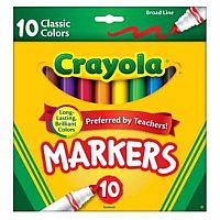 10 Original Broad Line Markers.