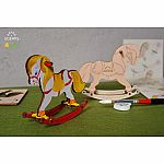 UGears Coloring Model - Rocking Horse