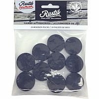 10 Wooden Slingpuck Refill Pucks by Rustik