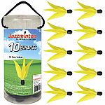 Jazzminton Fast Birdies 10 Pack - Yellow.